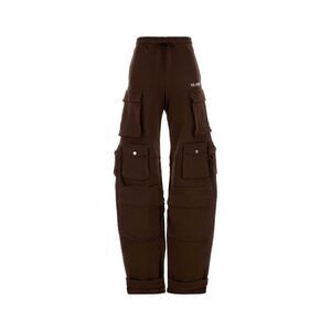 The Attico Women Brown Cotton Joggers